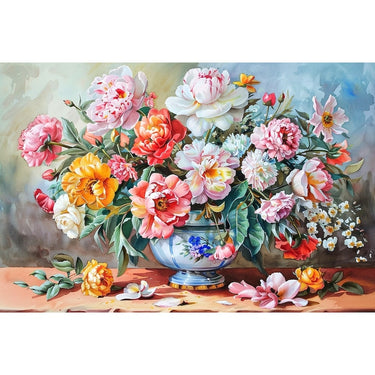 Vase with Flowers Canvas